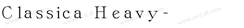 Classica Heavy字体转换
